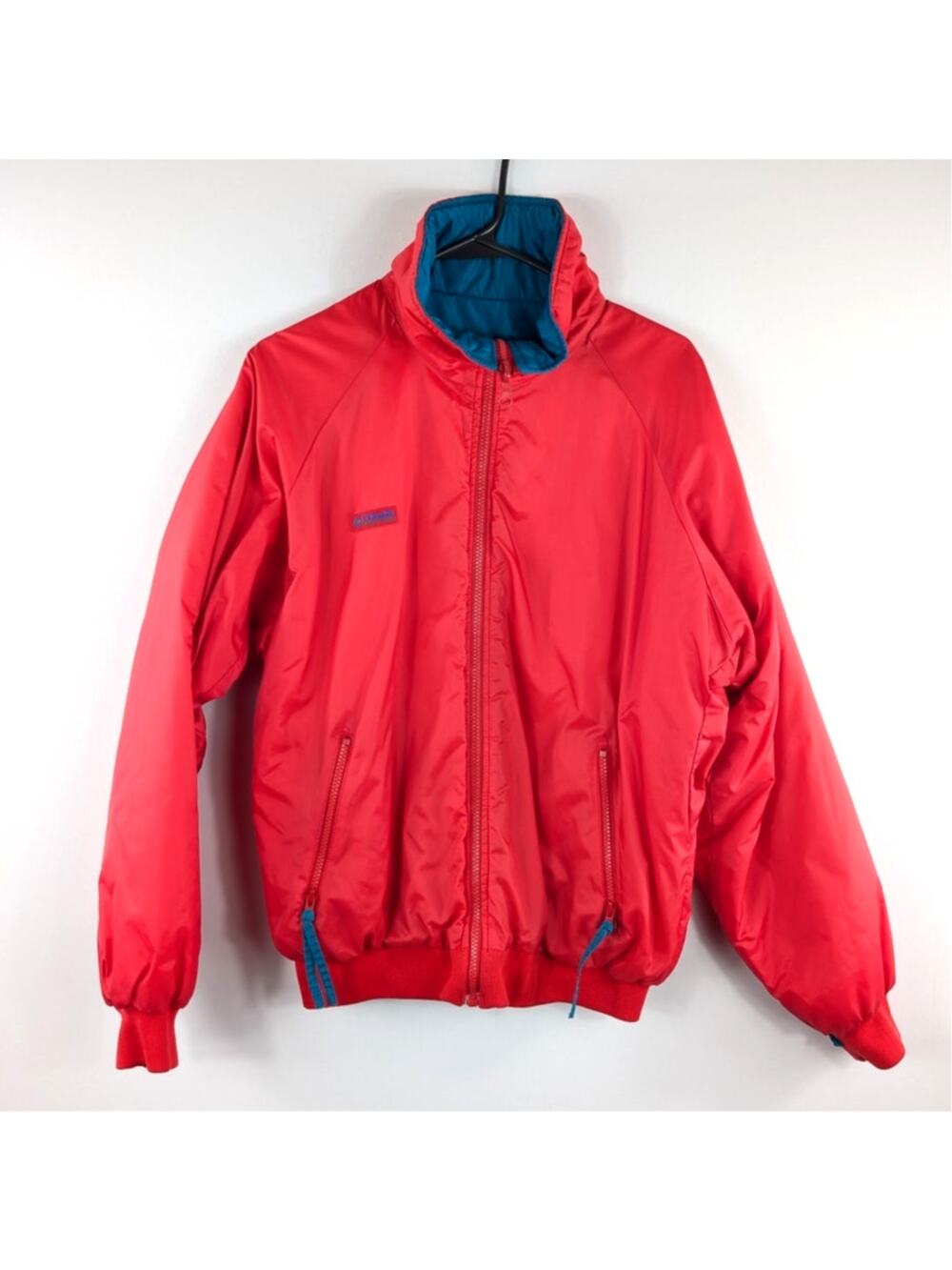 Vintage Columbia Mens Medium Red Teal Insulated Jacket Thinsulate Radial Sleeve